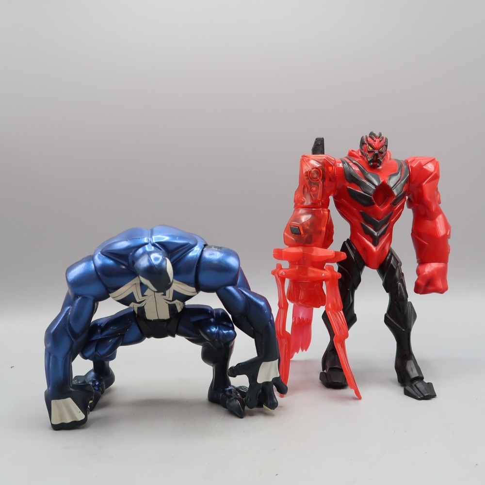 Marvel 2008 Venom Hasbro Adelaideâ & Max Steel Spin Figure Toy Lot